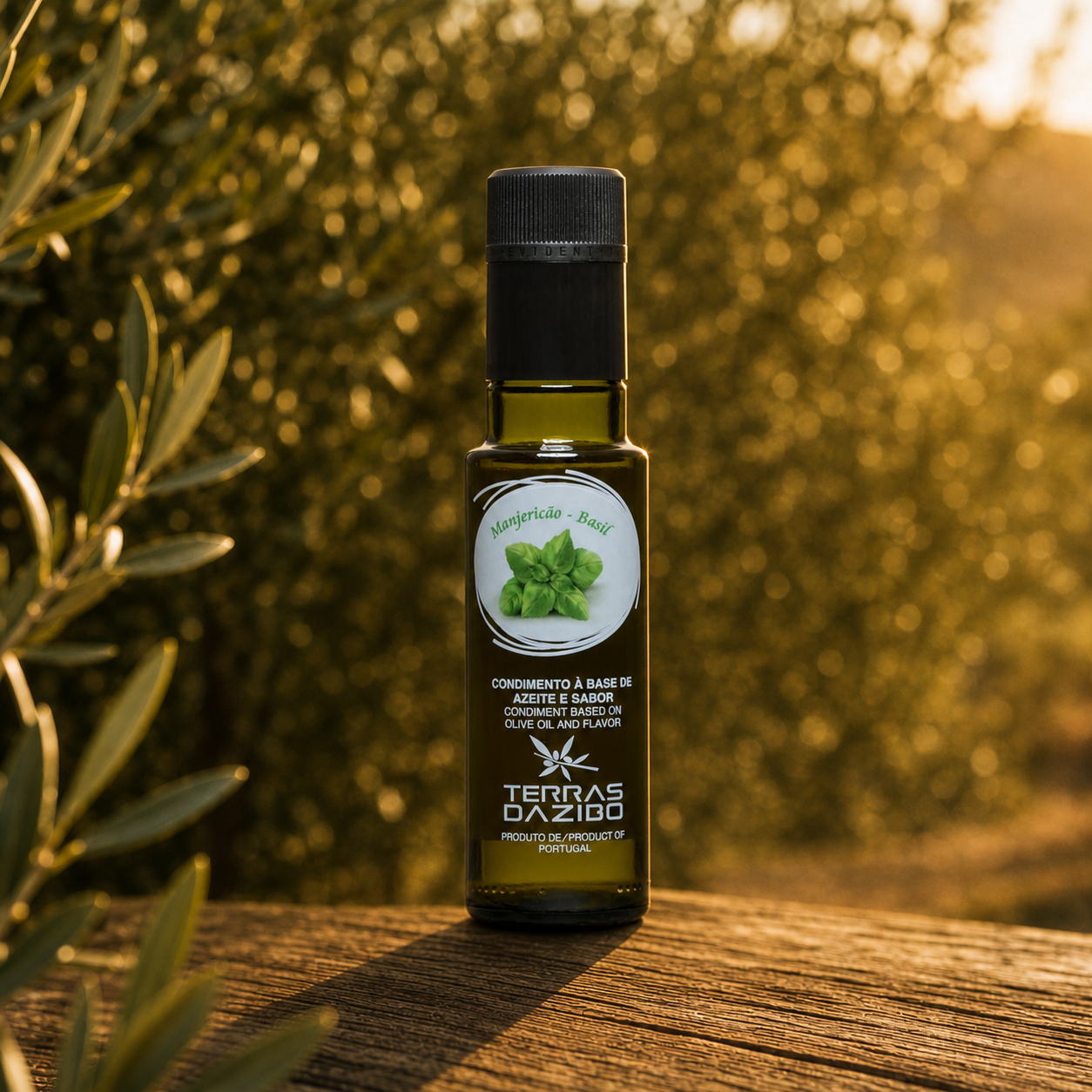 Condimento à base de azeite sabor Manjericão 100ml