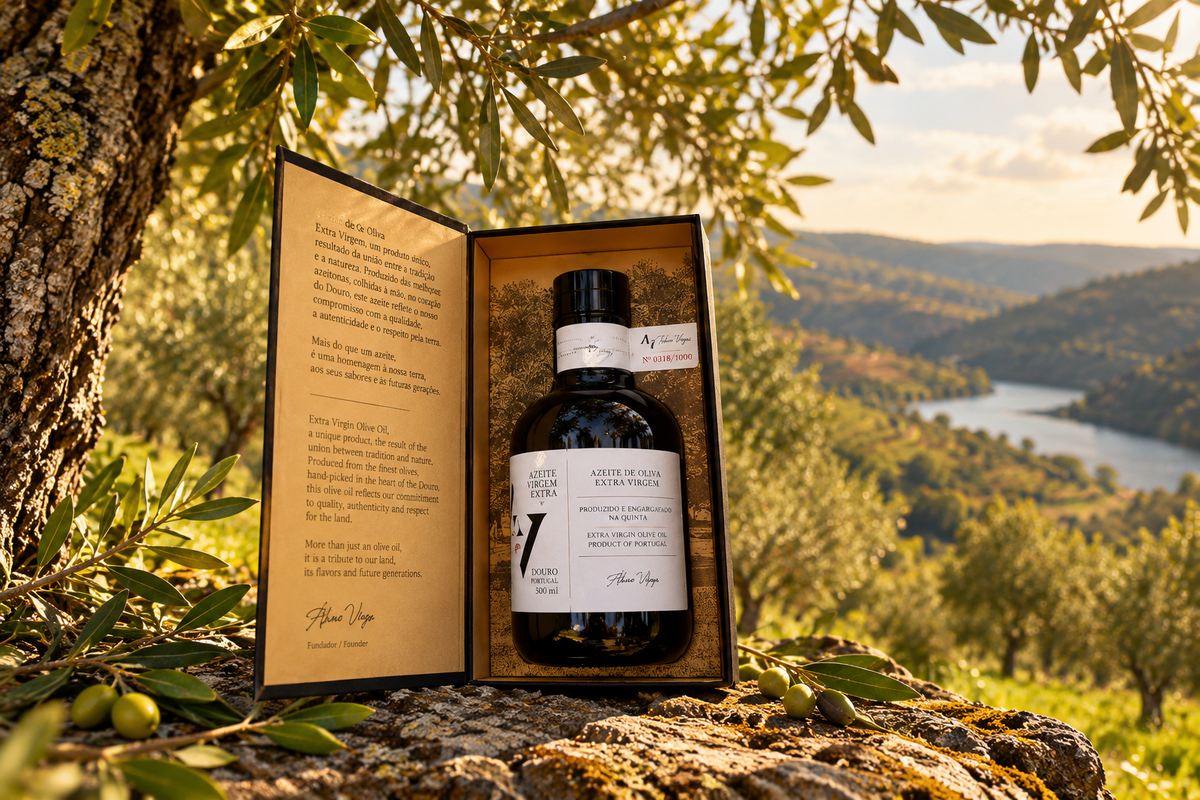 Azeite virgem extra com caixa Ouro da Fábrica