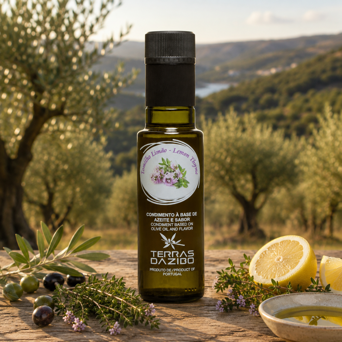 Condiment à base d'huile d'olive saveur Basilic 100ml